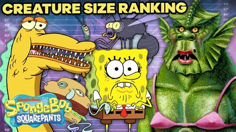 WEIRDEST Creatures on SpongeBob Ranked by Size! 🐛😱 - YouTube