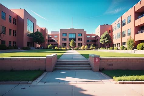 Premium Photo | A view of the campus of the university of arizona.