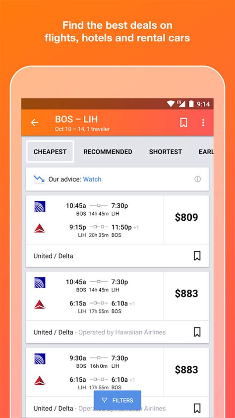 KAYAK Flights, Hotels & Cars - Android Apps on Google Play