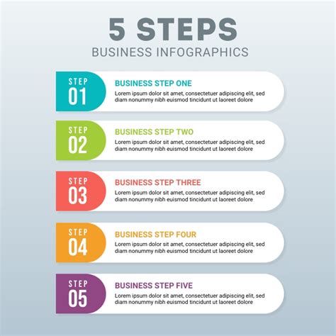 Step By Step Infographic Template