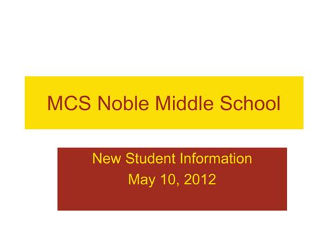 MCS Noble Middle School