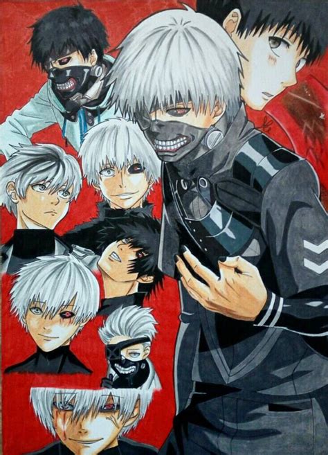 Fan art of Kaneki done back in 2017 : r/TokyoGhoul