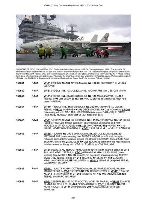 CVW: US NAVY CARRIER AIR WING AIRCRAFT 1975-2015 - Carrier Air Wings