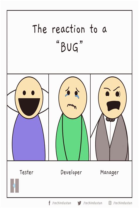 Reaction to a Bug Programming Jokes Programmer Humor While there is a code there is a Bug My in ...