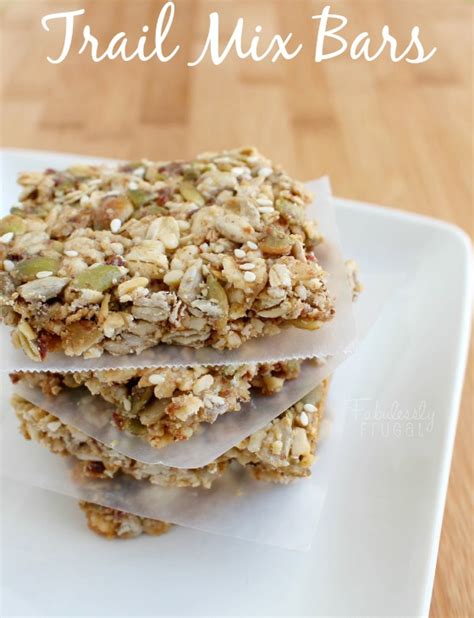 Healthy Trail Mix Bars Recipe