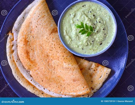 South Indian Breakfast -Dosa Chutney Stock Photo - Image of food, dosa ...