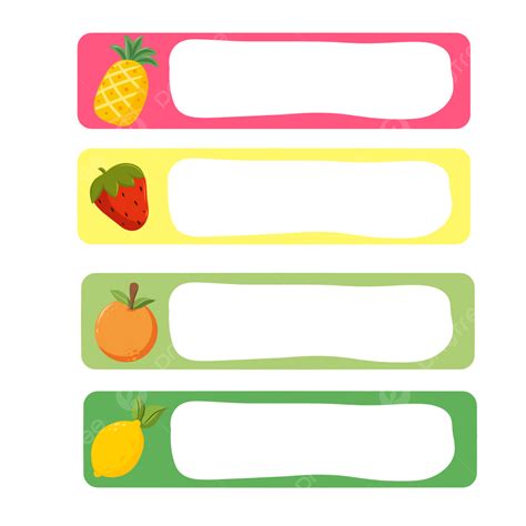 Fresh Fruit Theme Name Tag, Fruit, Name Tags, Label PNG Transparent Clipart Image and PSD File ...