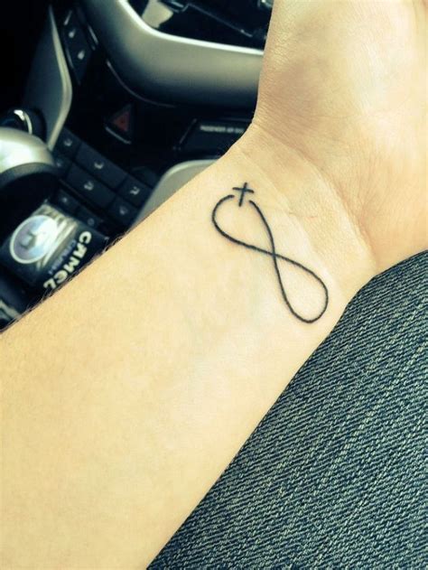 Infinity Cross Tattoos On Wrist