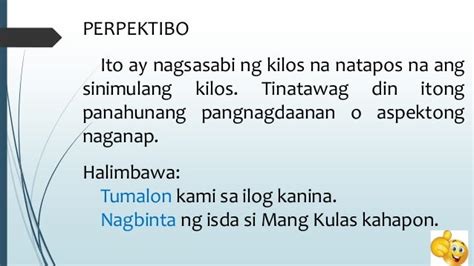 Halimbawa Ng Perpektibo – Halimbawa