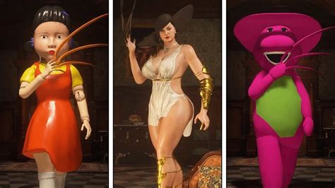 RESIDENT EVIL 8 VILLAGE - All Lady Dimitrescu Outfits and Skins (4K ...