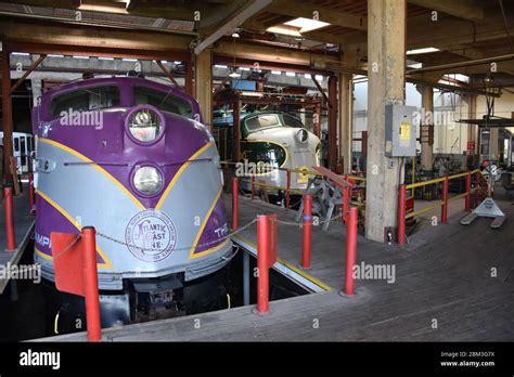 A Vintage Locomotive on display at the North Carolina Transportation Museum Stock Photo - Alamy