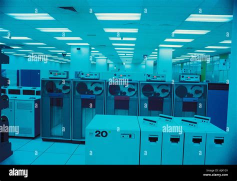 Mainframe computer room Stock Photo - Alamy