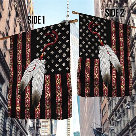 Native American Eagle Feather Flag THH2489Fn - Flagwix