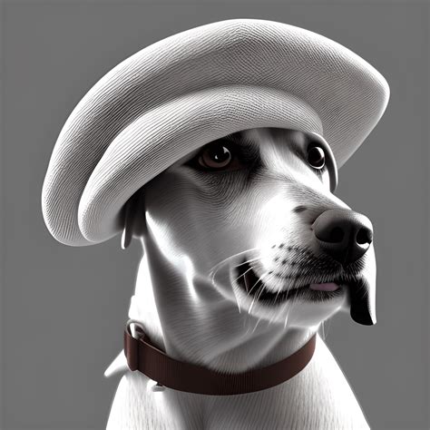 Dog Wearing a Hat 8k · Creative Fabrica