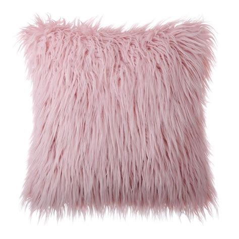 Fluffy Pink Pillows | Furry pillow, Pink pillows, Pillows