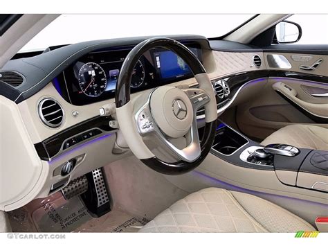 designo Silk Beige/Deep Sea Blue Interior 2020 Mercedes-Benz S 450 ...