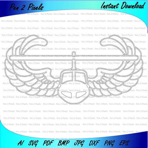 Air Assault, Silhouette Digital Download, Cut, Engraving, Bmp, Dxf, Eps, Jpg, Pdf, Png, Svg, AI ...