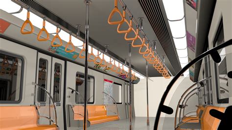 Subway train interior 3D model - TurboSquid 1311337