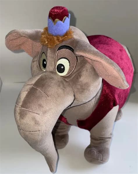 ALADDIN ABU THE Elephant Official Disney Med Soft Plush Toy Stuffed Animal 14” $17.99 - PicClick
