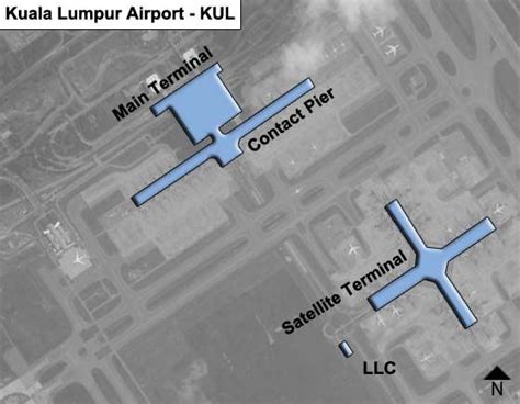 Kuala Lumpur KUL Airport Terminal Map