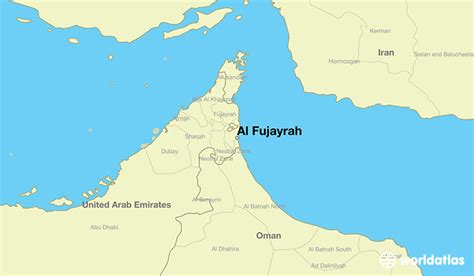 Where is Al Fujayrah, The United Arab Emirates? / Al Fujayrah, Al Fujayrah Map - WorldAtlas.com