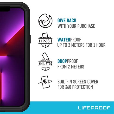 LifeProof Fre Waterproof Case for Apple iPhone 13 Pro Max