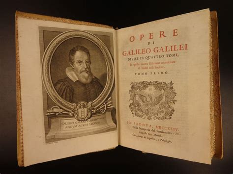 1744 1ed COMPLETE Works of GALILEO Galilei Italian Astronomy ...