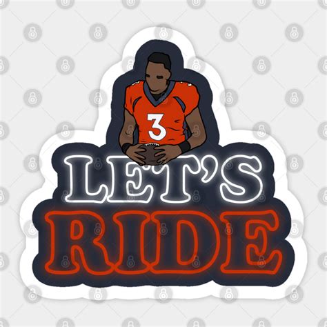 Russell Wilson "Let's Ride" - Russell Wilson - Sticker | TeePublic