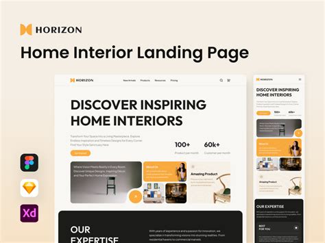 Horizon - Home Interior Landing Page