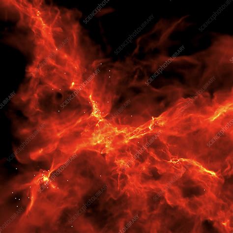 Star formation simulation - Stock Image - R590/0121 - Science Photo Library