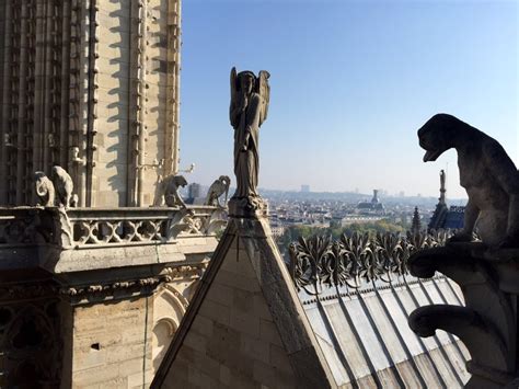 Morning with Notre Dame Gargoyles in Paris - Two Traveling Texans