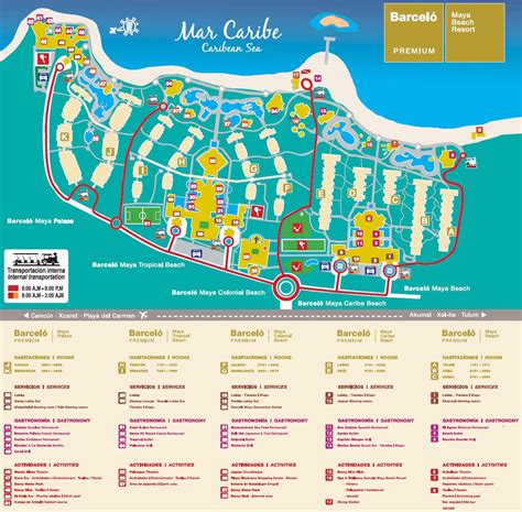 barcelo maya beach resort map | Barcelo maya, Barcelo maya palace, Barcelo maya colonial