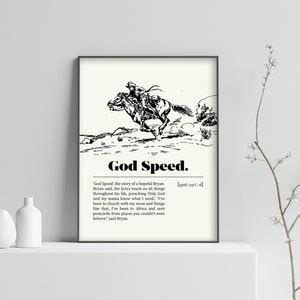 Zach Bryan God Speed Poster Music Print Music Wall Art - Etsy