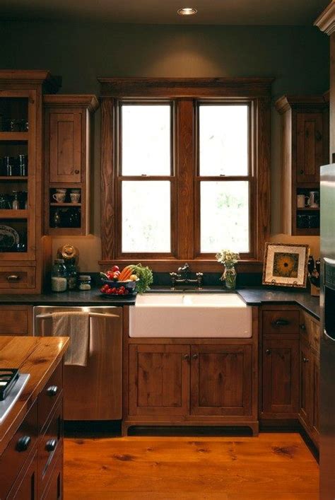 Rustic homestead, Omaha. Curt Hofer & Associates. | Log home kitchens, Kitchen design, Rustic ...