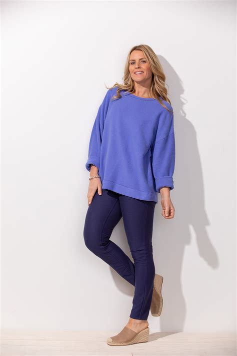 Escape by Habitat Fall/Winter 2022 - E20015F2 - Baja Blue - Top in 2022 | Blue tops, Fashion, Tops