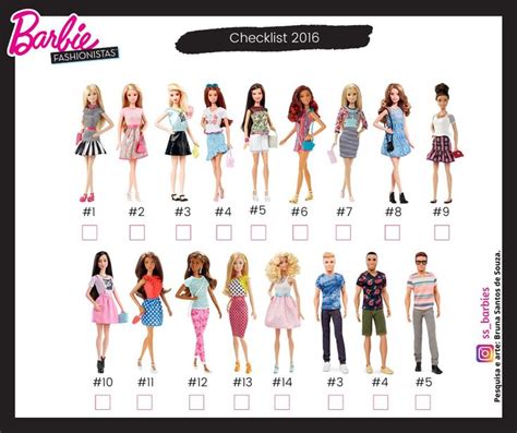 Barbie Fashionistas - 2016 in 2022 | Barbie images, Barbie, Barbie ...