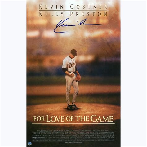 Kevin Costner Signed "For the Love of the Game" 11x17 Movie Poster ...