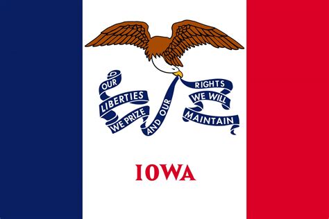 Flag of Iowa image and meaning Iowa flag - Country flags