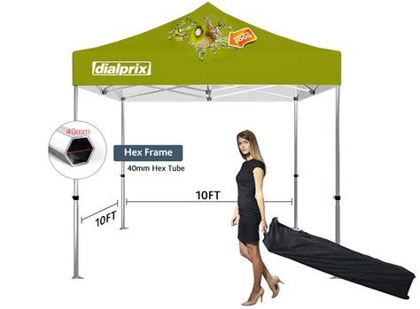 10x10 Vendor Tent - Full Color Custom Printed