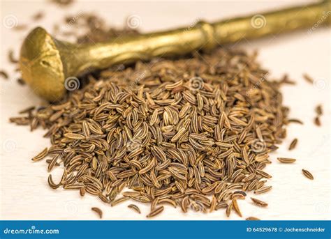 Caraway, Spice and Medicine Stock Photo - Image of macro, ingredient: 64529678