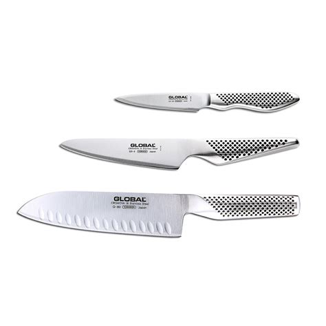 Global Classic 3-Piece Santoku Knife Set