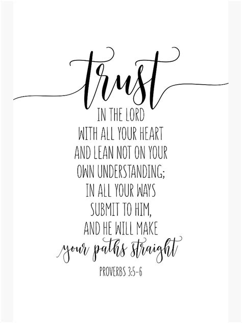 "Trust In The Lord With All Your Heart, Proverbs 3:5-6, Bible Verse ...