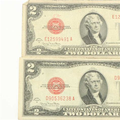 Collection of Fourteen United States Two Dollar Bills | EBTH