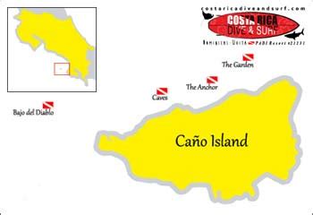 Caño Island diving spots - Costa Rica Dive and Surf