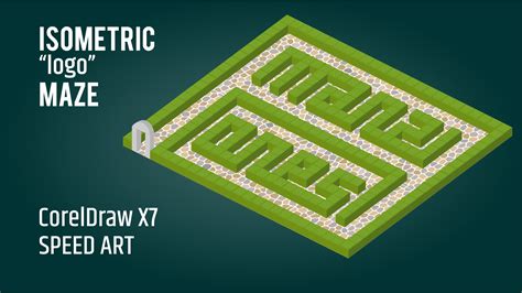 isometric maze using corel draw^^ Speed Art, Isometric Art, Coreldraw ...