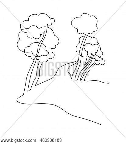 Landscape Park Path Vector & Photo (Free Trial) | Bigstock