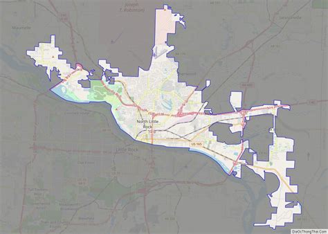 Map of North Little Rock city