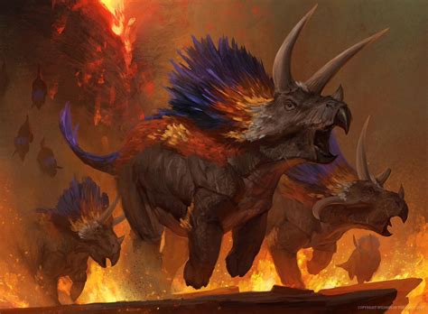 MtG Art: Dinosaur Stampede from Ixalan Set by Bram Sels - Art of Magic ...