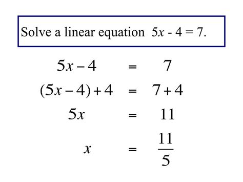 PPT - 1.3 Solving Equations Using a Graphing Utility; Solving Linear and Quadratic Equations ...