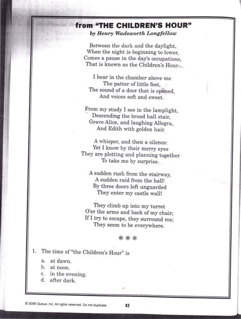 Poem - The Children's Hour by, Henry Wadsworth Longfellow | Poems & quotes | Pinterest | Henry ...